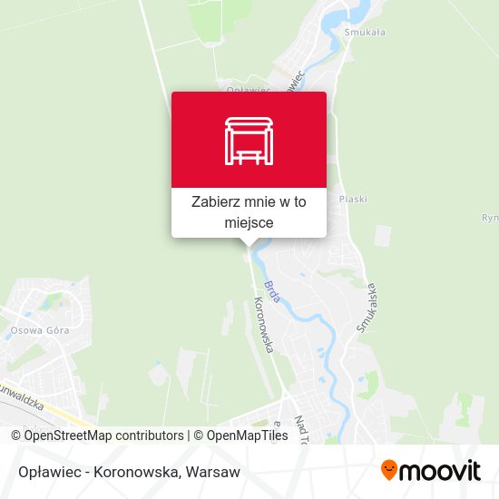 Mapa Opławiec - Koronowska