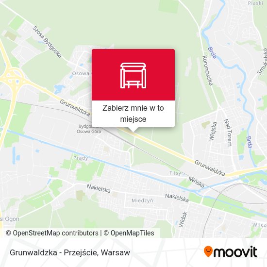 Mapa Grunwaldzka - Przejście