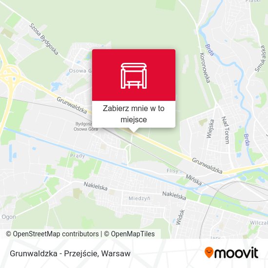 Mapa Grunwaldzka - Przejście