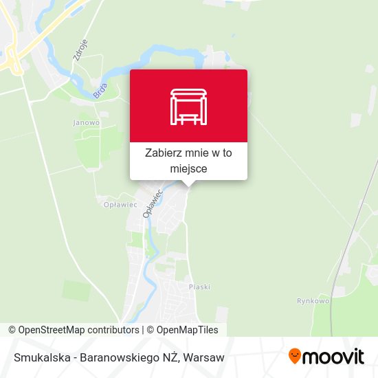 Mapa Smukalska - Baranowskiego NŻ