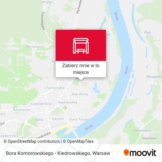 Mapa Bora Komorowskiego - Kiedrowskiego