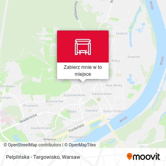 Mapa Pelplińska - Targowisko