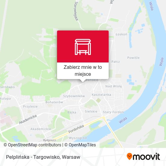 Mapa Pelplińska - Targowisko