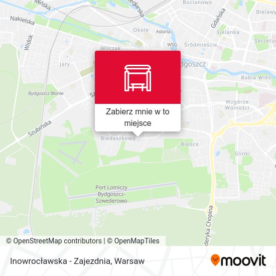 Mapa Inowrocławska - Zajezdnia