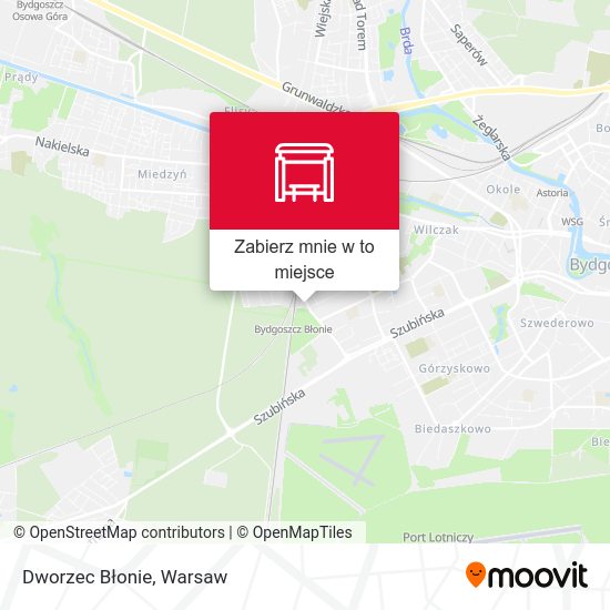 Mapa Dworzec Błonie