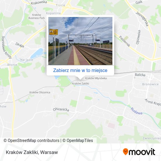 Mapa Kraków Zakliki