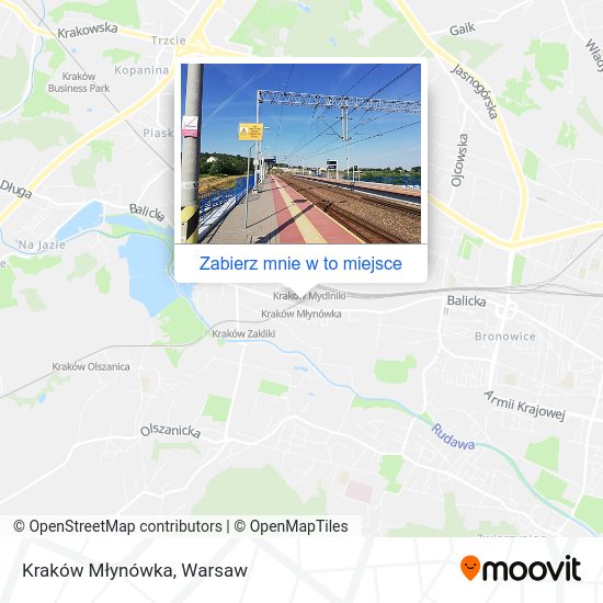 Mapa Kraków Młynówka