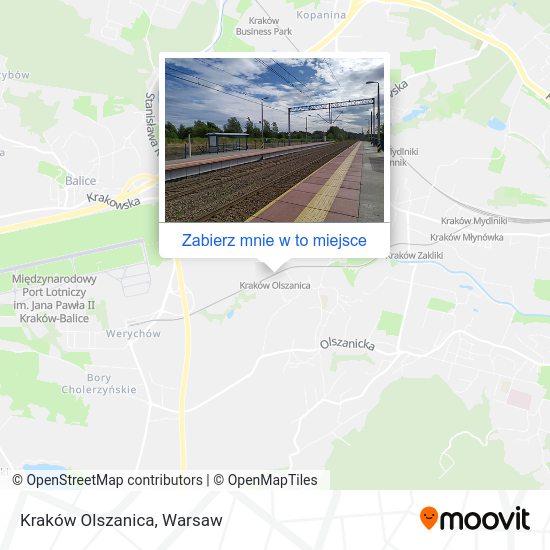 Mapa Kraków Olszanica