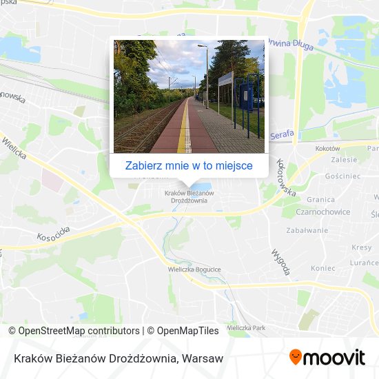 Mapa Kraków Bieżanów Drożdżownia