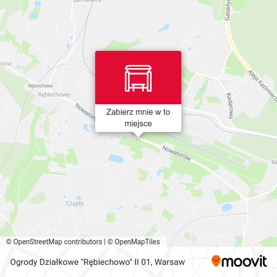 Mapa Ogrody Działkowe "Rębiechowo" II 01