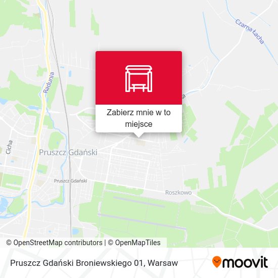 Mapa Pruszcz Gdański Broniewskiego 01