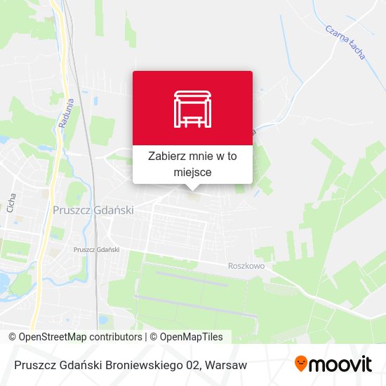 Mapa Pruszcz Gdański Broniewskiego 02