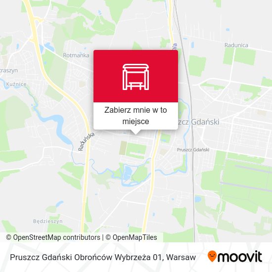 Mapa Pruszcz Gdański Obrońców Wybrzeża 01