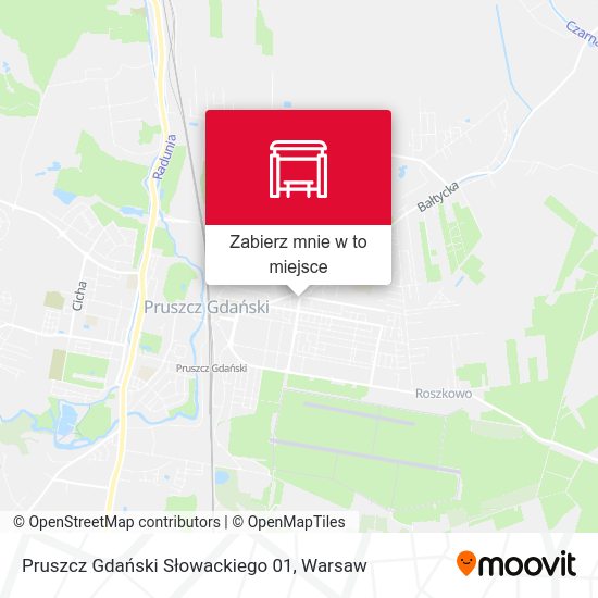 Mapa Pruszcz Gdański Słowackiego 01