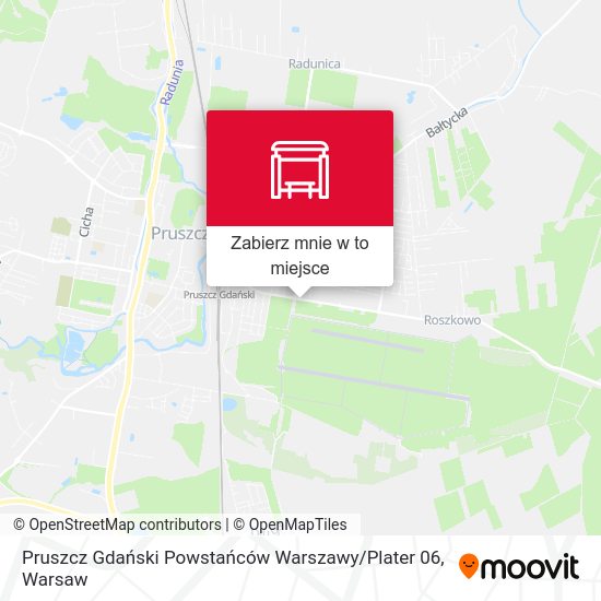 Mapa Pruszcz Gdański Powstańców Warszawy / Plater 06