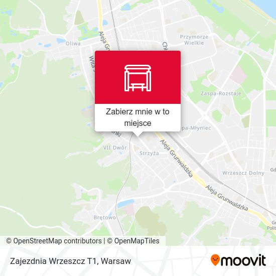 Mapa Zajezdnia Wrzeszcz T1