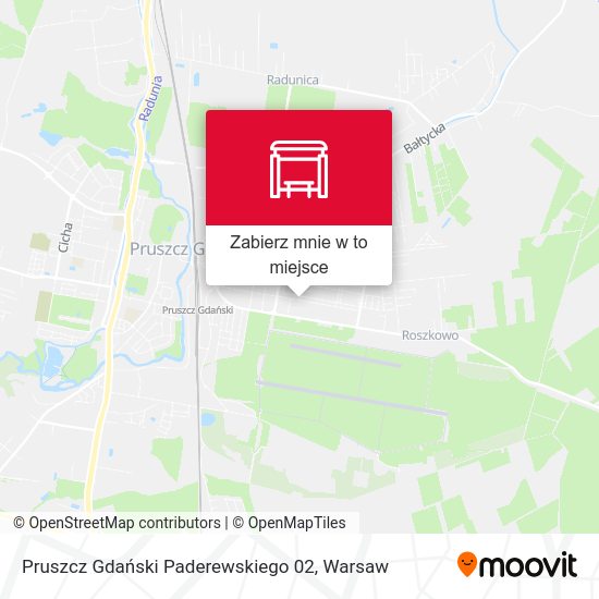 Mapa Pruszcz Gdański Paderewskiego 02