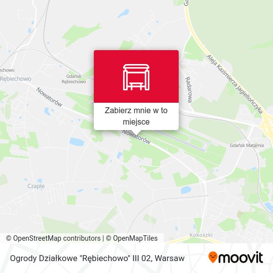 Mapa Ogrody Działkowe "Rębiechowo" III 02