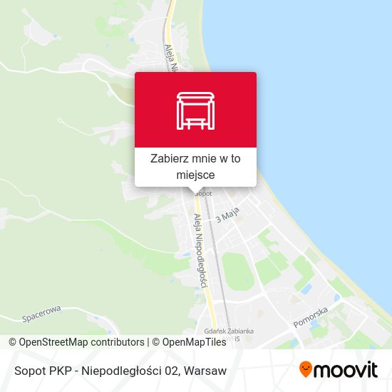 Mapa Sopot PKP - Niepodległości 02