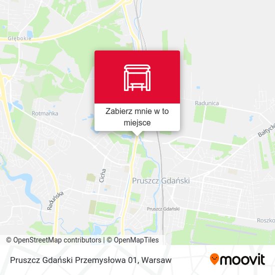 Mapa Pruszcz Gdański Przemysłowa 01