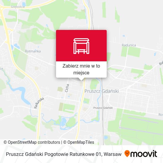 Mapa Pruszcz Gdański Pogotowie Ratunkowe 01