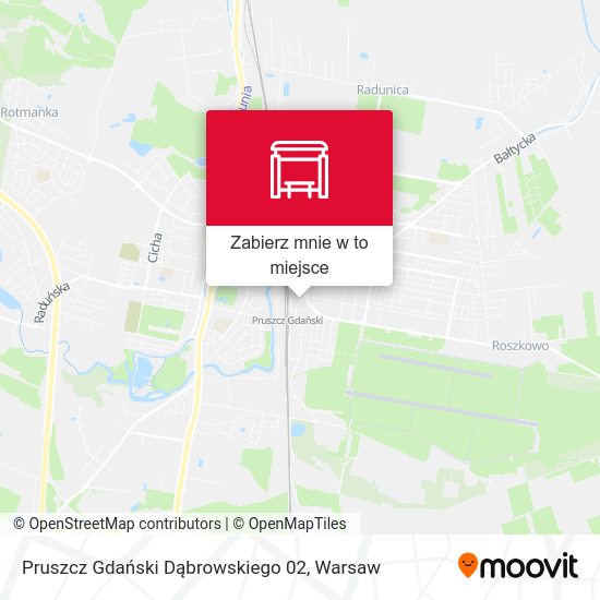 Mapa Pruszcz Gdański Dąbrowskiego 02