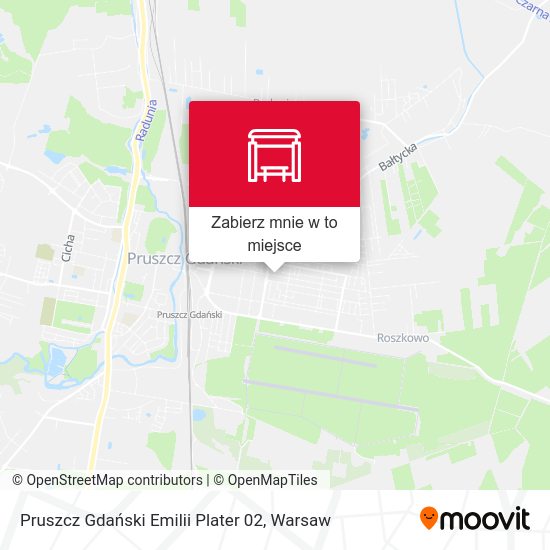 Mapa Pruszcz Gdański Emilii Plater 02