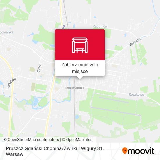 Mapa Pruszcz Gdański Chopina / Żwirki I Wigury 31