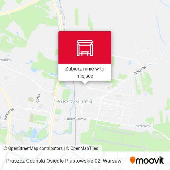 Mapa Pruszcz Gdański Osiedle Piastowskie 02