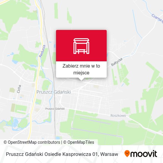 Mapa Pruszcz Gdański Osiedle Kasprowicza 01