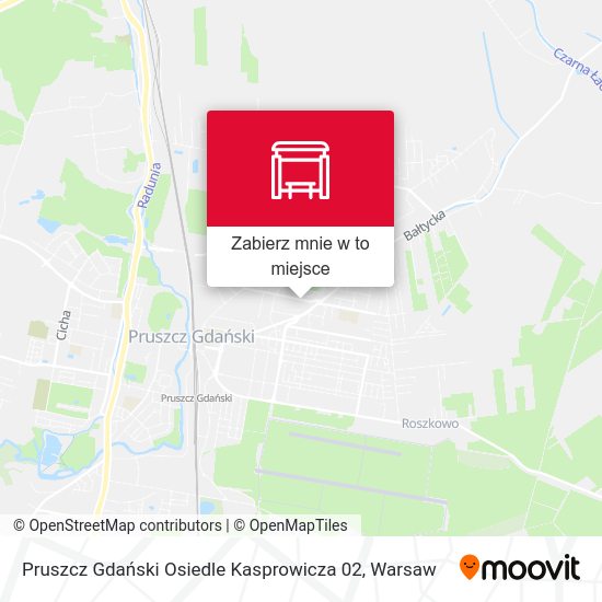 Mapa Pruszcz Gdański Osiedle Kasprowicza 02