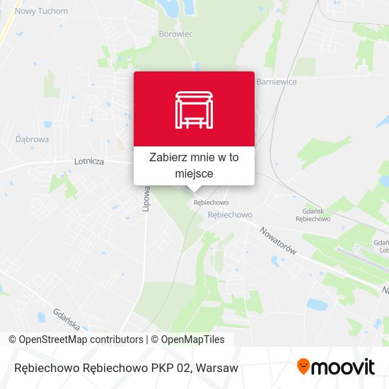 Mapa Rębiechowo Rębiechowo PKP 02