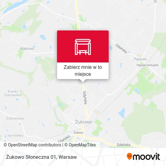 Mapa Żukowo Słoneczna 01