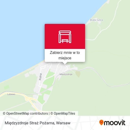 Mapa Międzyzdroje Straż Pożarna