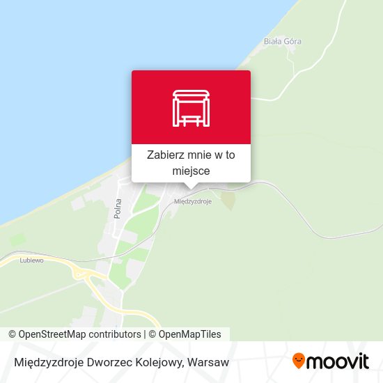 Mapa Międzyzdroje Dworzec Kolejowy