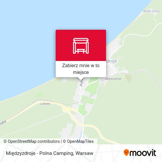 Mapa Międzyzdroje - Polna Camping