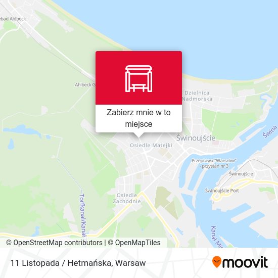 Mapa 11 Listopada / Hetmańska