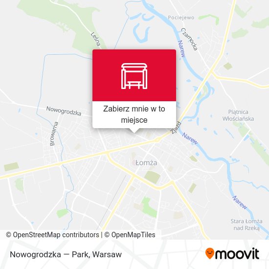 Mapa Nowogrodzka — Park