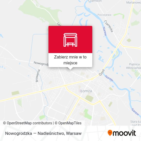 Mapa Nowogrodzka — Nadleśnictwo