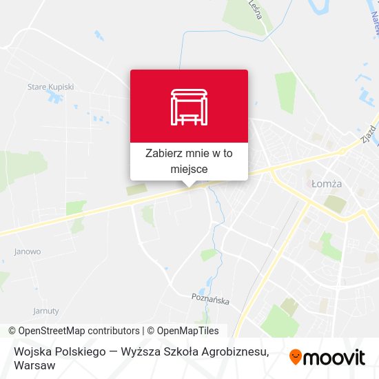 Mapa Wojska Polskiego — Wyższa Szkoła Agrobiznesu