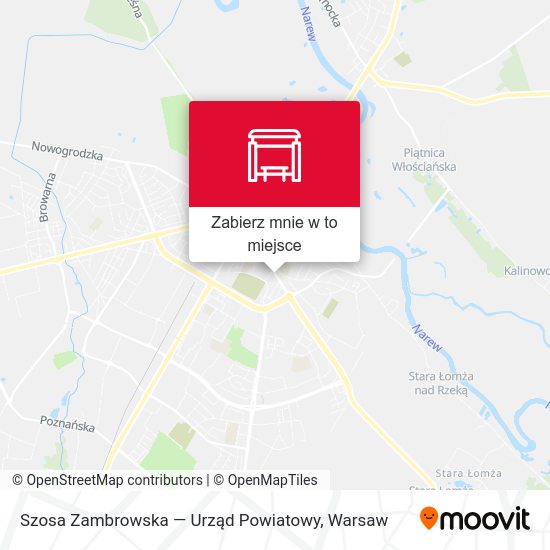 Mapa Szosa Zambrowska — Urząd Powiatowy