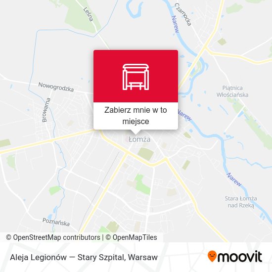 Mapa Aleja Legionów — Stary Szpital