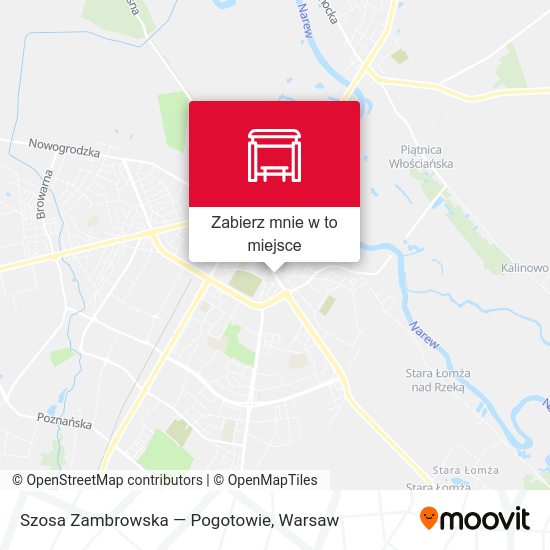 Mapa Szosa Zambrowska — Pogotowie