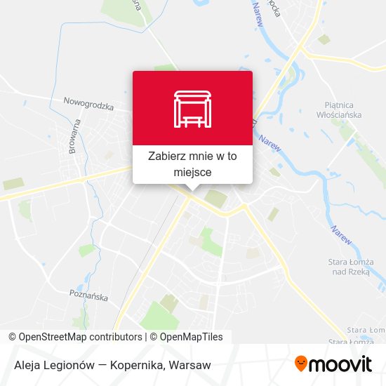 Mapa Aleja Legionów — Kopernika