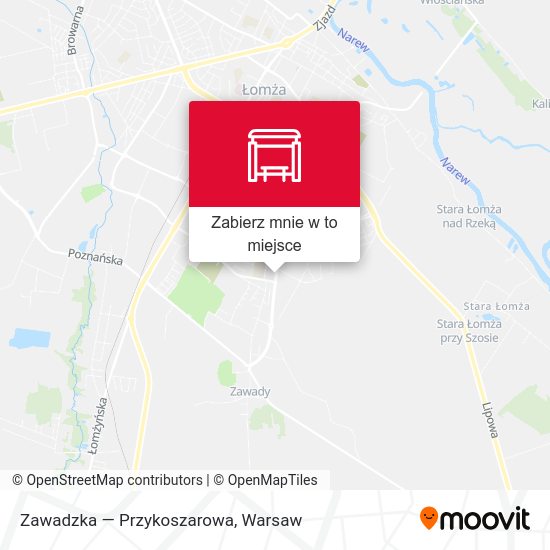 Mapa Zawadzka — Przykoszarowa