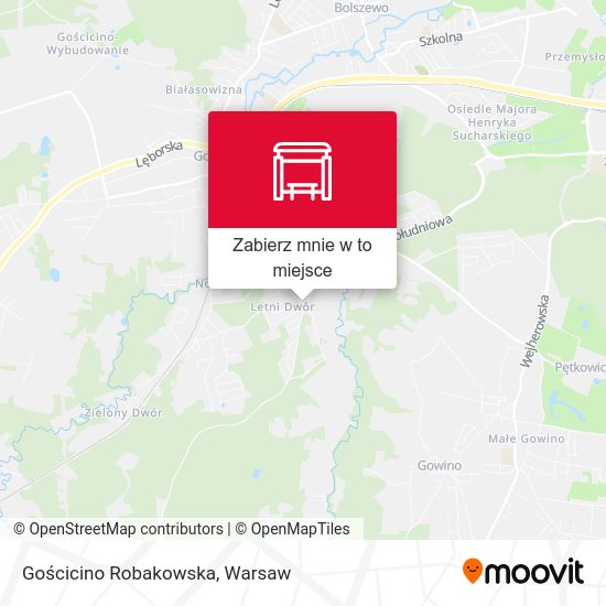 Mapa Gościcino Robakowska