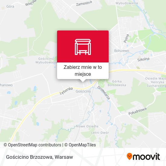 Mapa Gościcino Brzozowa