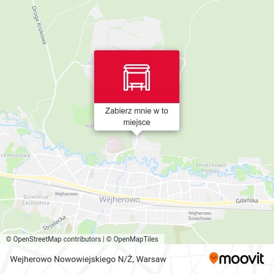 Mapa Wejherowo Nowowiejskiego N/Ż