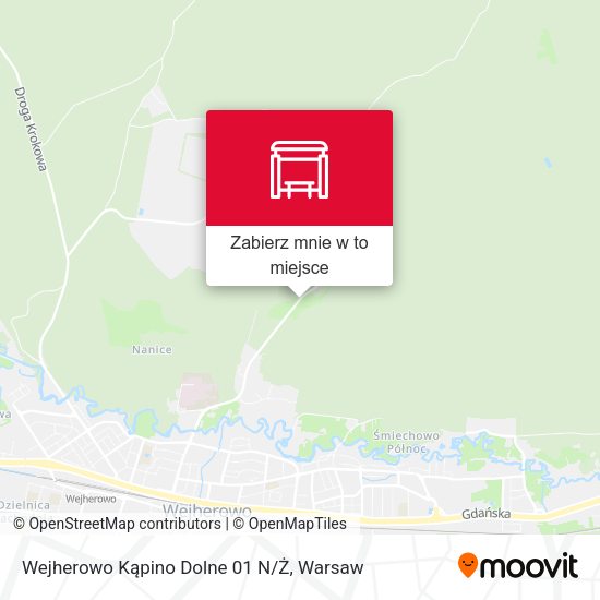 Mapa Wejherowo Kąpino Dolne 01 N/Ż