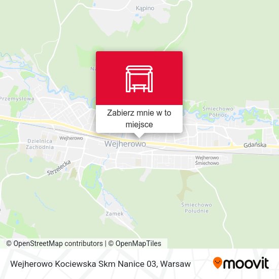 Mapa Wejherowo Kociewska Skm Nanice 03